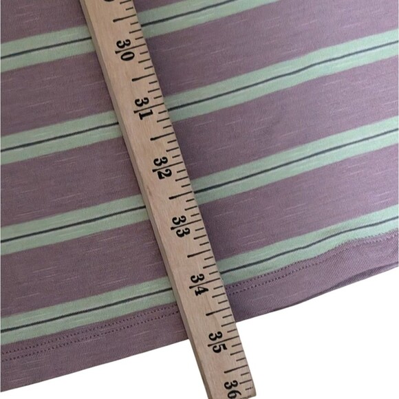 Toad & Co Dress Rufflita Size Medium Striped Sleeveless Granola Hiking Camping - Picture 6 of 11